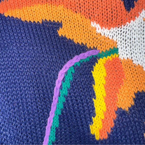 That's Me Vintage Cardigan Sweater Womens Medium Short Sleeve Floral Embroidery - Picture 8 of 9